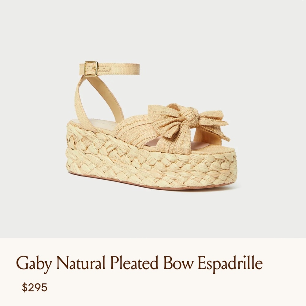Loeffler Randall Gaby Pleated Bow Espadrille